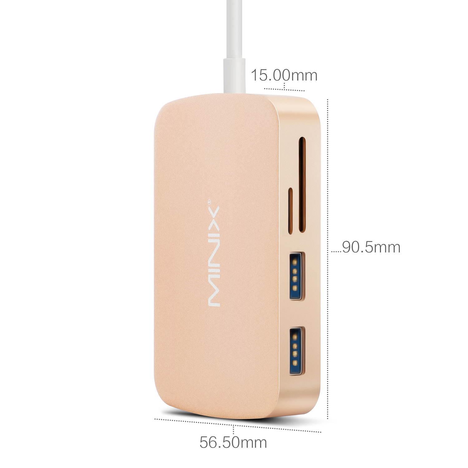 MINIX NEO C-X, USB-C Multiport Adapter with HDMI - Rose Gold[10/100Mbps Ethernet] (Compatible with Apple MacBook and MacBook Pro). Sold Directly by MINIX Technology Limited.
