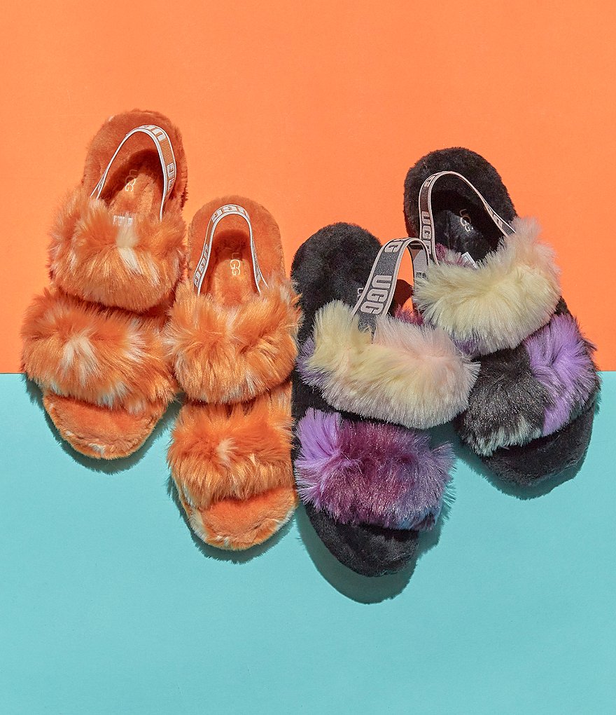 UGG&reg; Oh Yeah Spots Faux Shearling Slides
