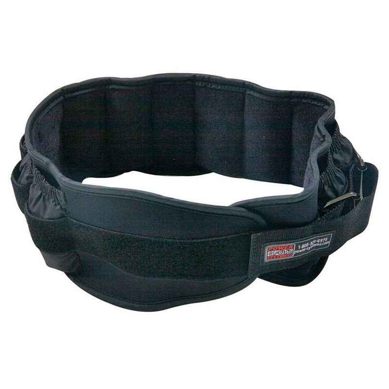 Power Systems 20 Pound Adjustable VersaFit Weighted Workout Fitness Belt, Black