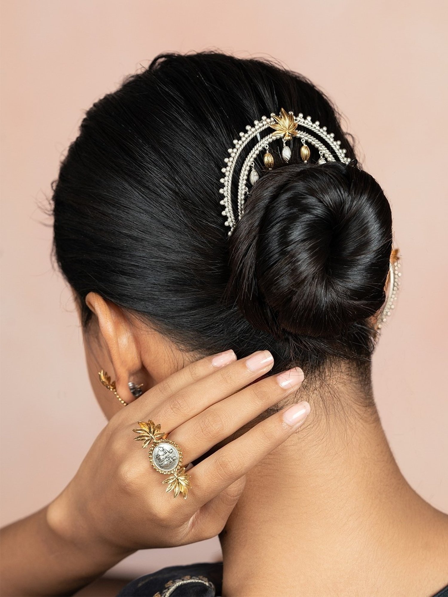 Shaya 92.5 Sterling Silver Preethi Juda Pin for Women