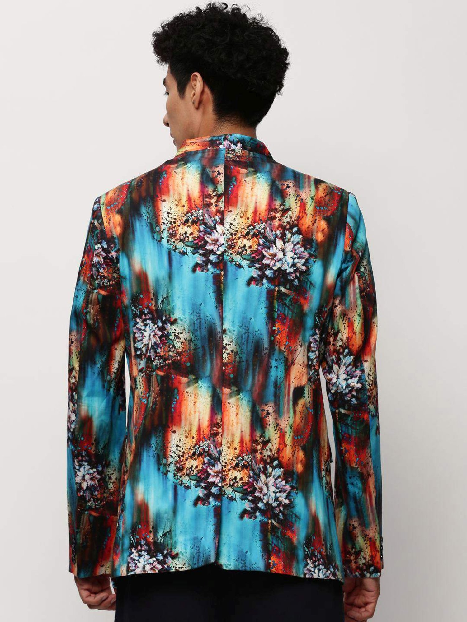 Hangup Cream Regular Fit Ethnic Blazer