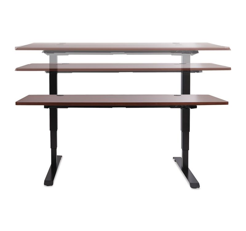 Alera 3-Stage Electric Adjustable Table Base w/Memory Controls, 25" to 50 3/4"H, Black HT3SAB