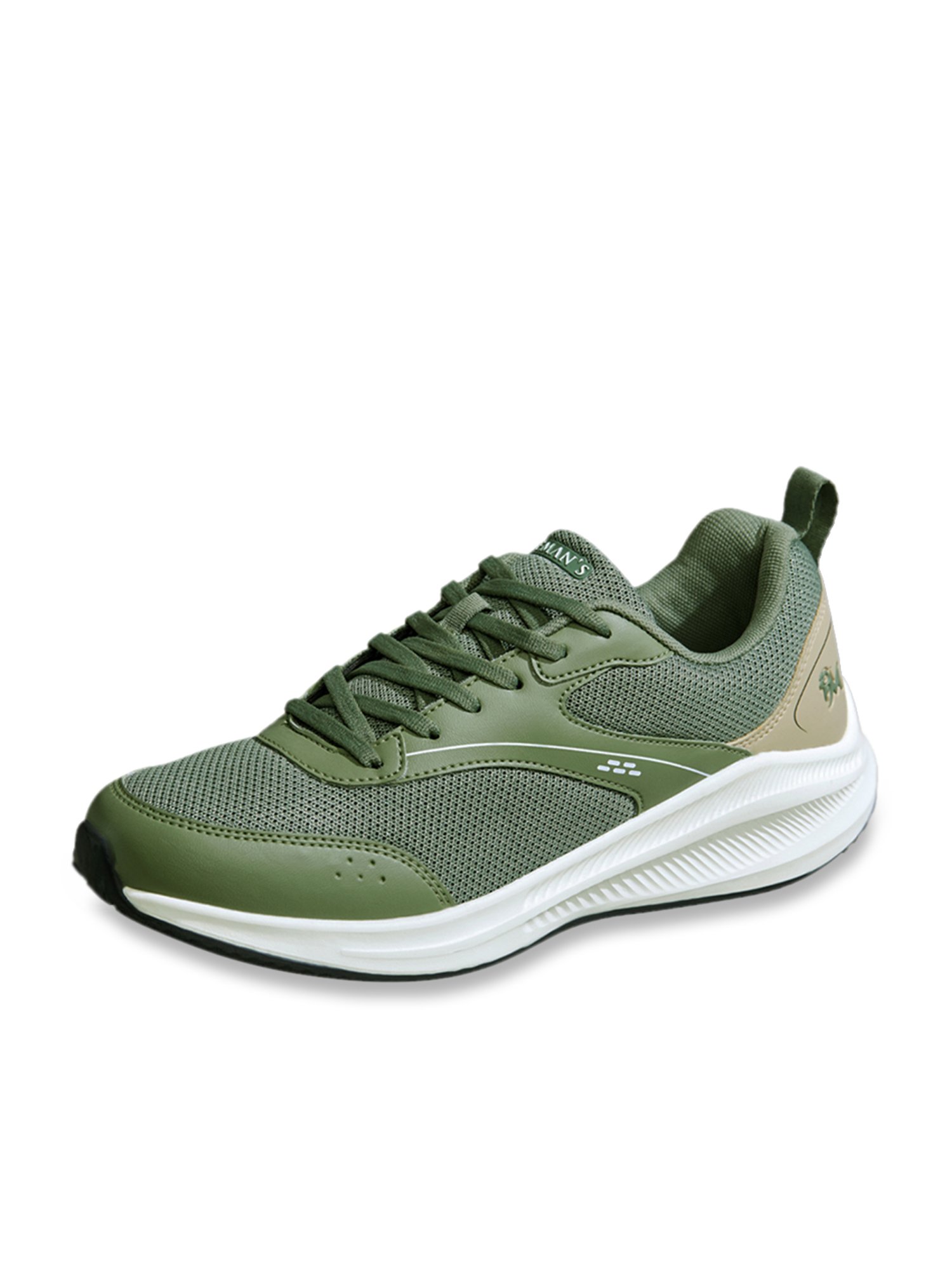 Neemans Men's Olive Running Shoes