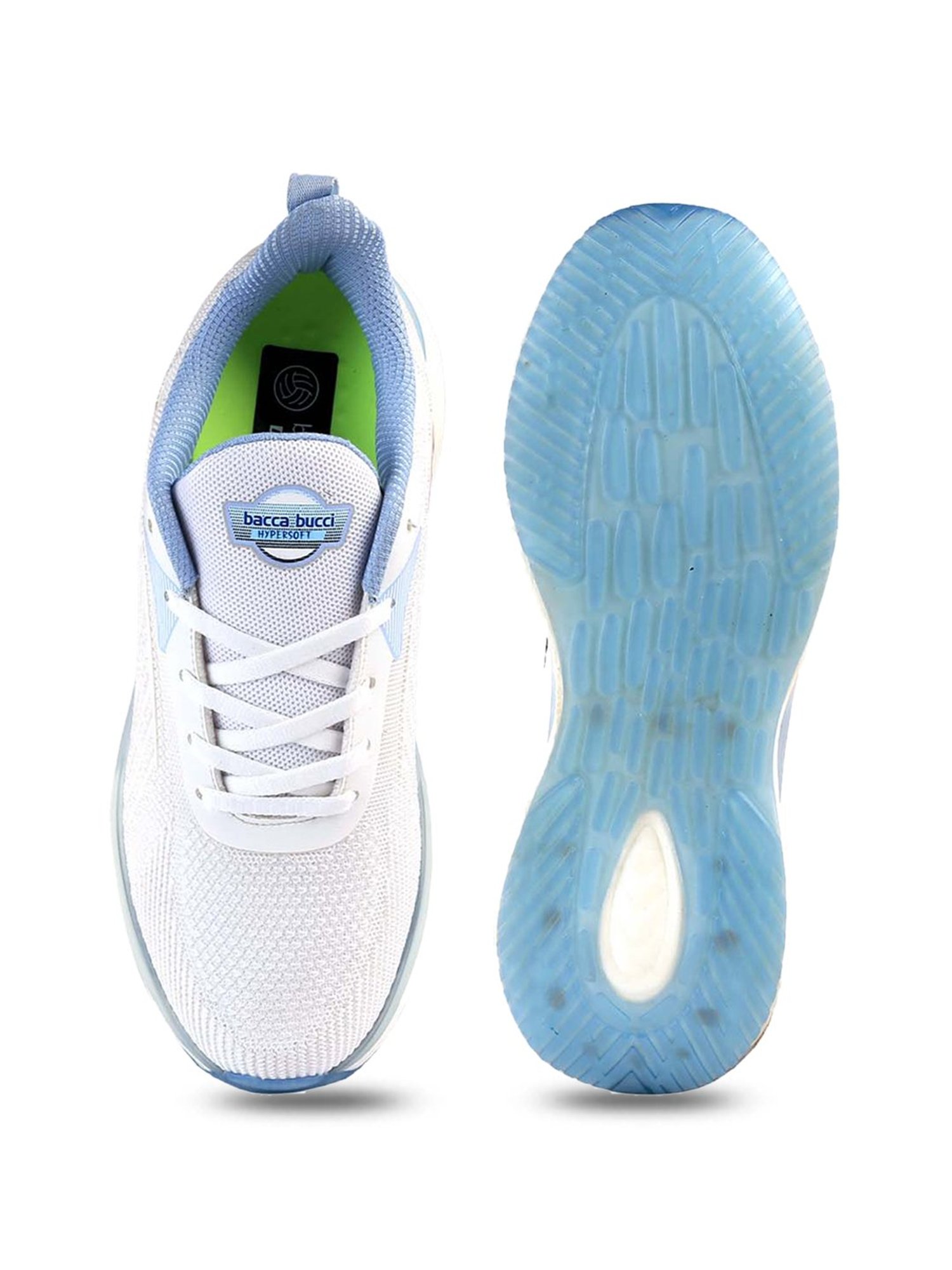 Bacca Bucci Men's HYPERSOFT SERIES White Running Shoes