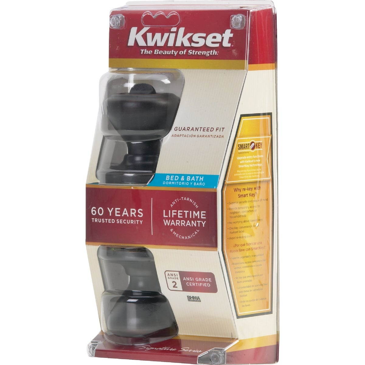 Kwikset Signature Series Venetian Bronze Bed & Bath Door Knob 730CN 11P CP