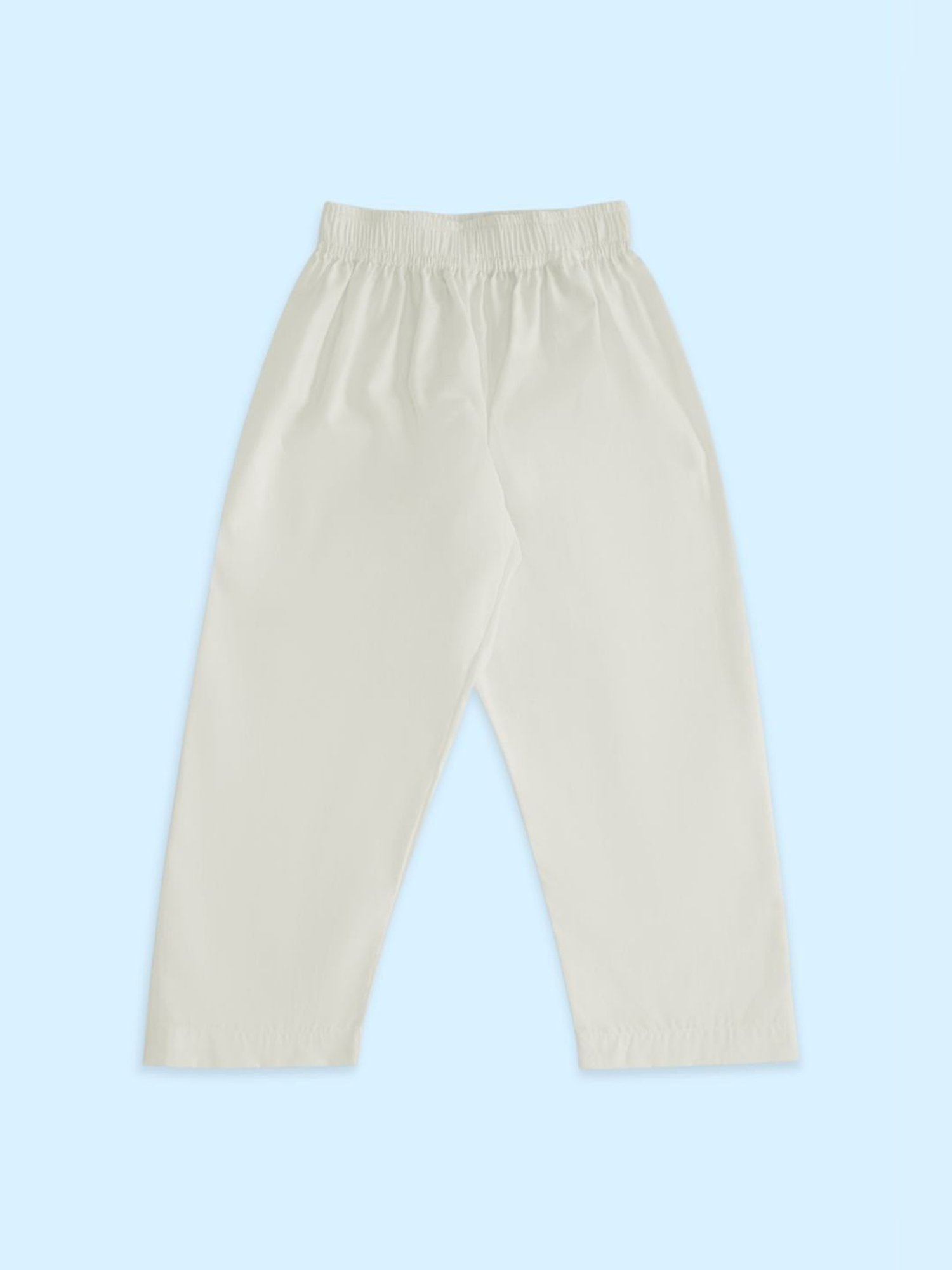 Indus Route by Pantaloons Kids Pink & White Regular Fit Full Sleeves Kurta Set