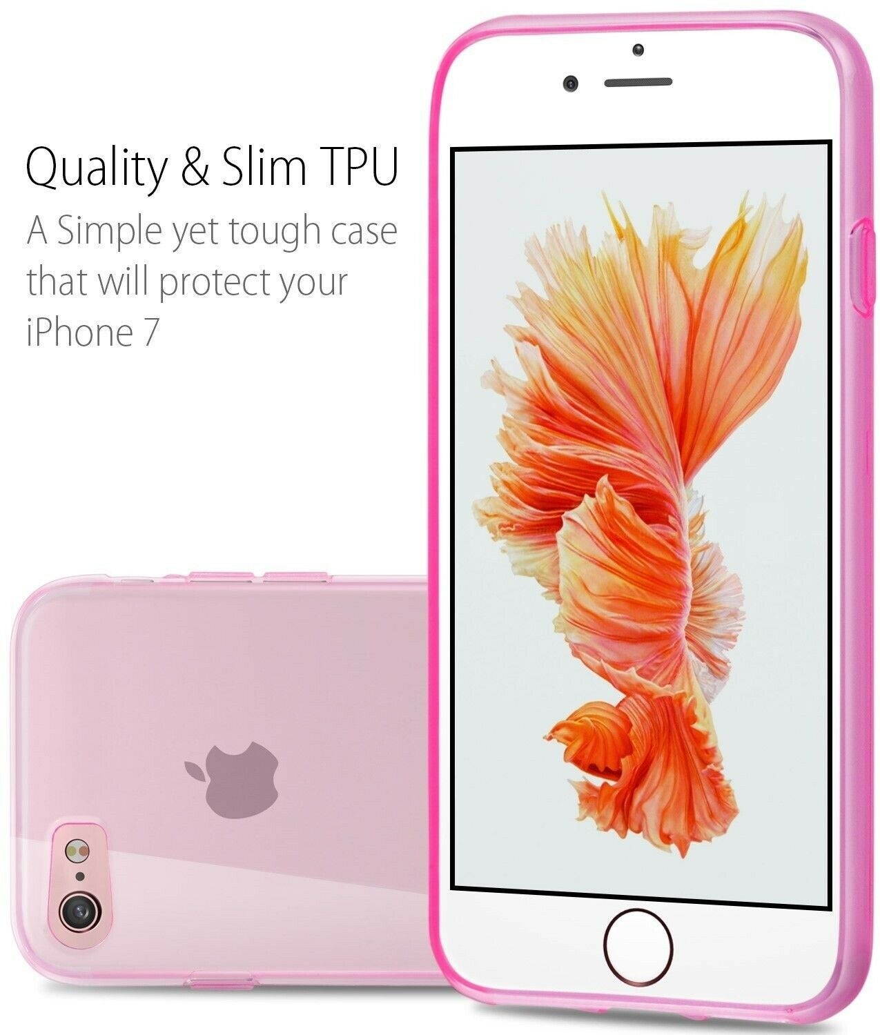 for  iPhone 7 4.7" Slim Tough Silicone Ultra Thin Case Skin Cover