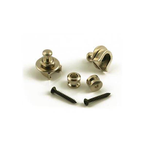 Grover Quick-Release Guitar Strap Locks 1 Pair Nickel GP800N