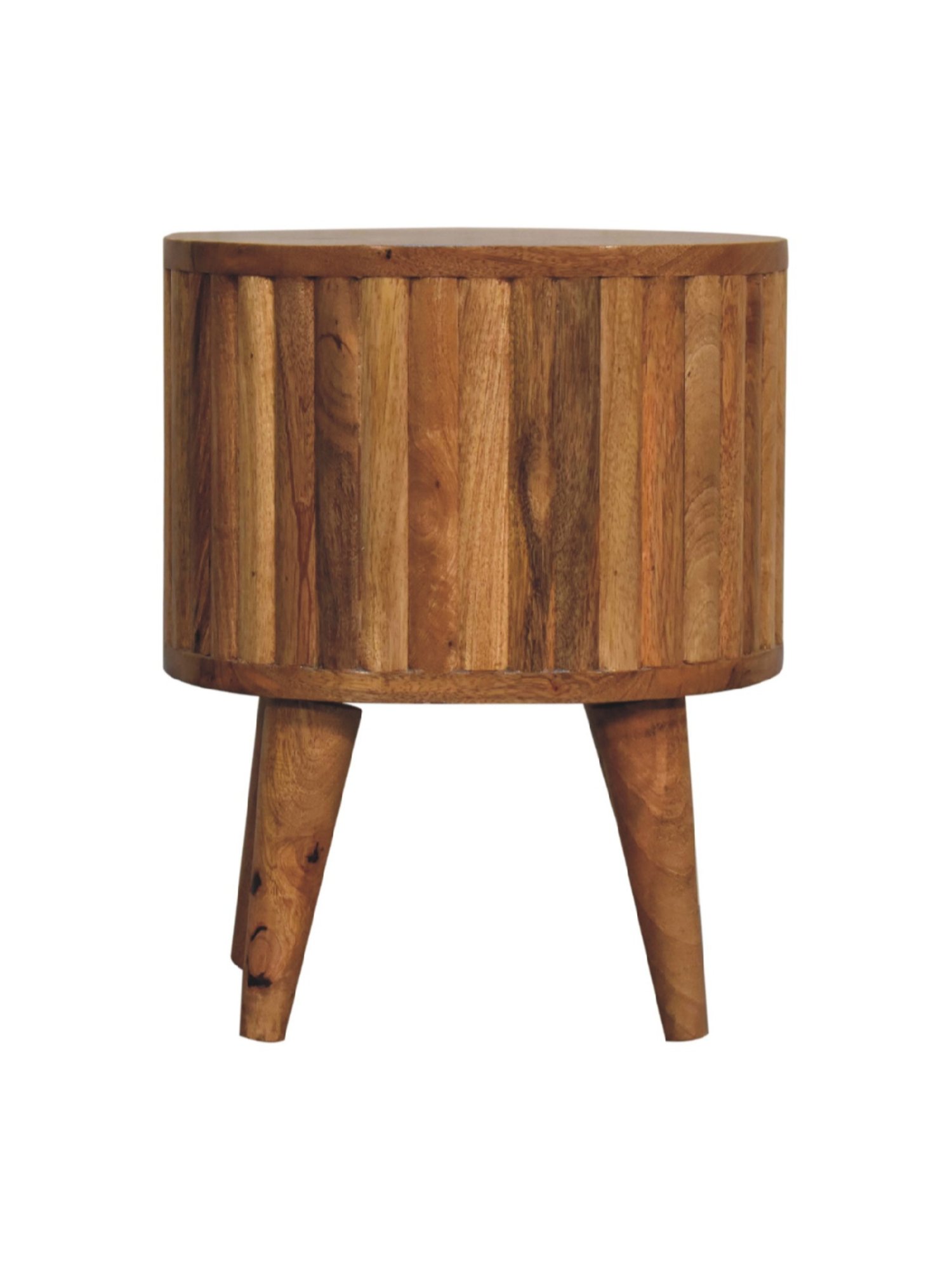 Ikiriya Avina Solid Dark Brown Wood End Table