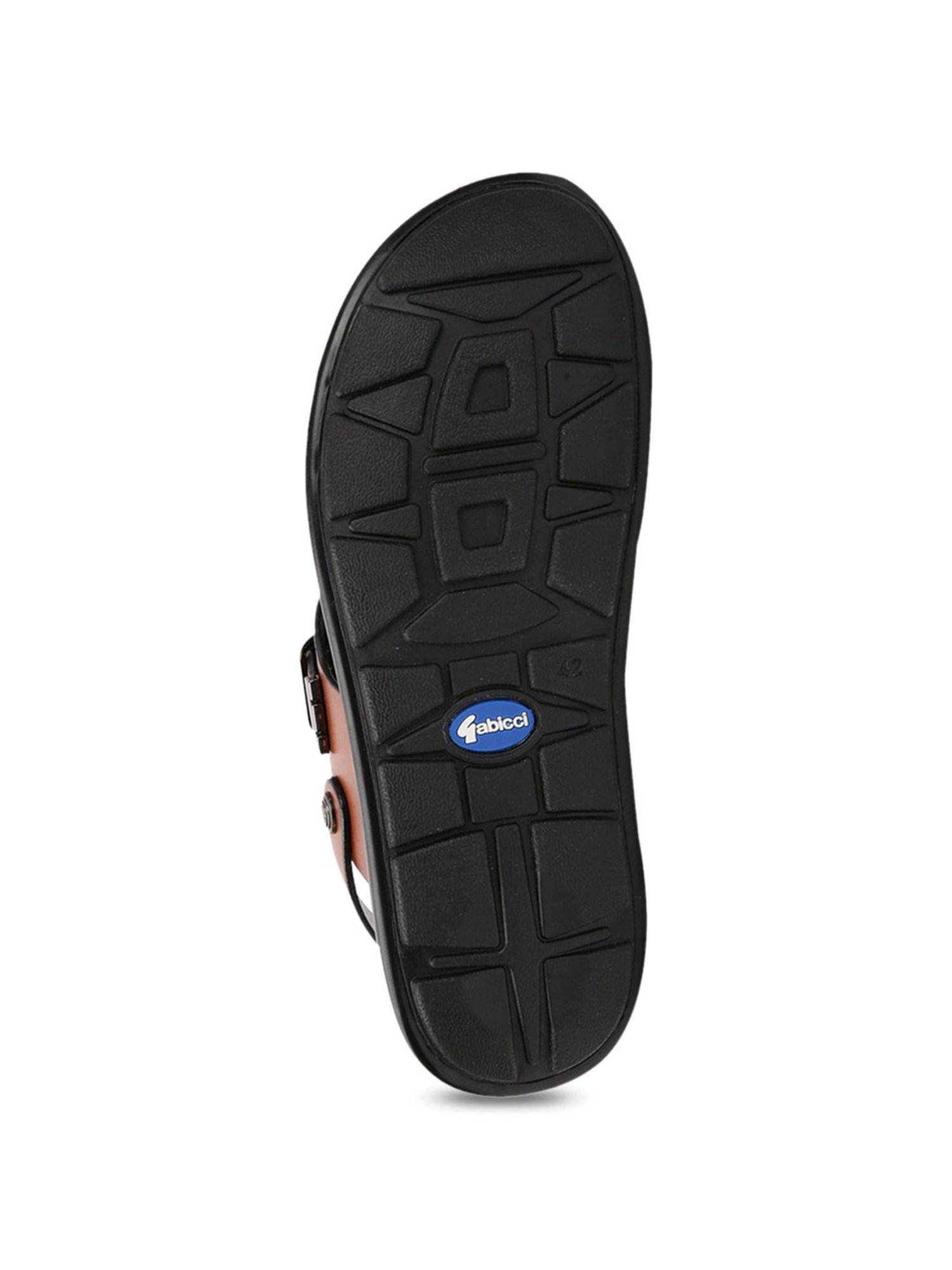 Gabicci Men's Trans-G Tan Back Strap Sandals