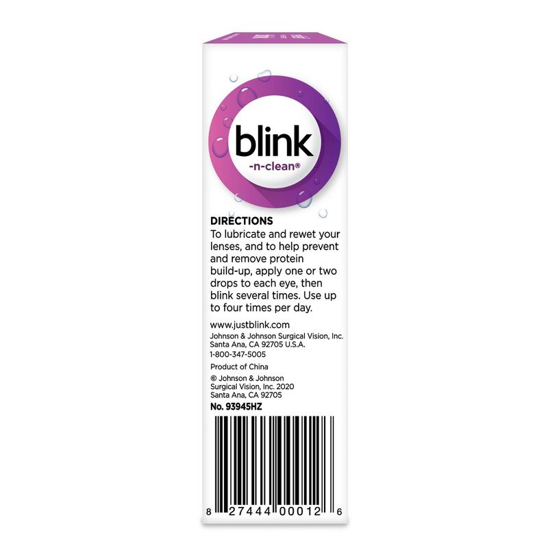 Blink N Clean Daily Use Lens Drops - 0.5oz