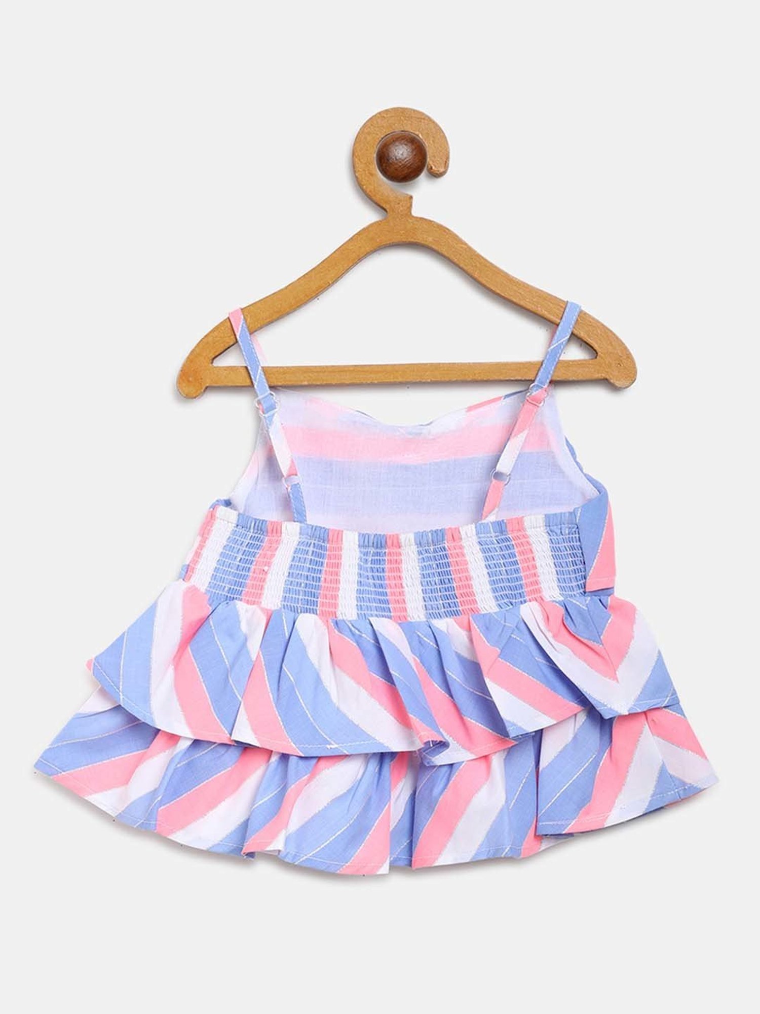 Nauti Nati Kids Multicolor Striped Top with Shorts