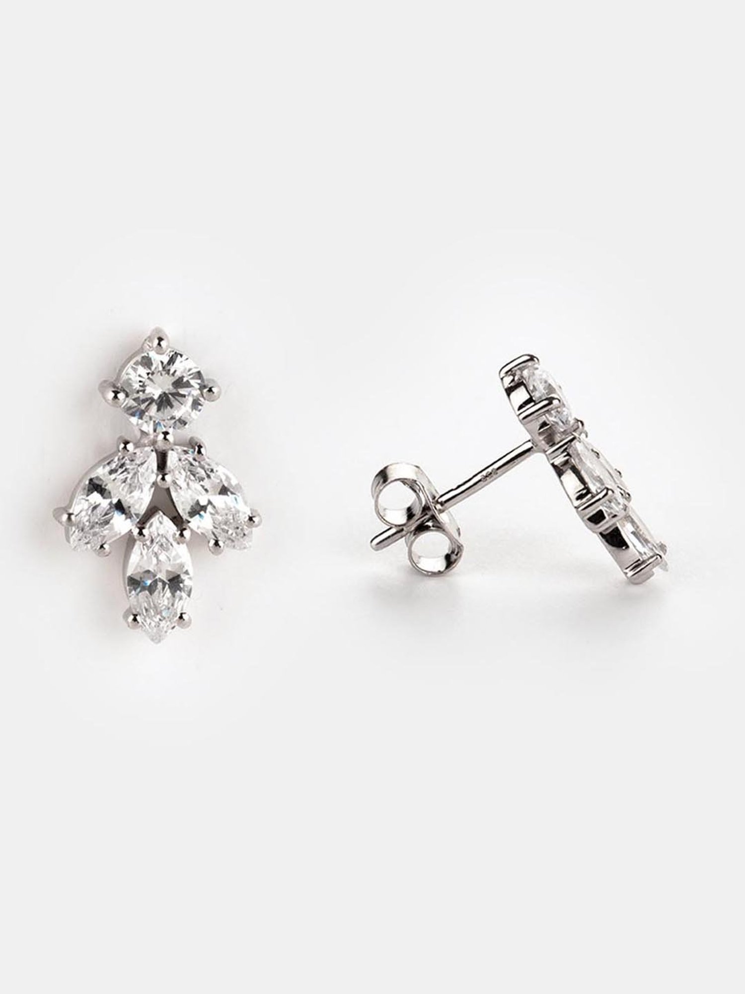 Shaya 92.5 Sterling Silver Walking on Air Leaf Earrings for Women