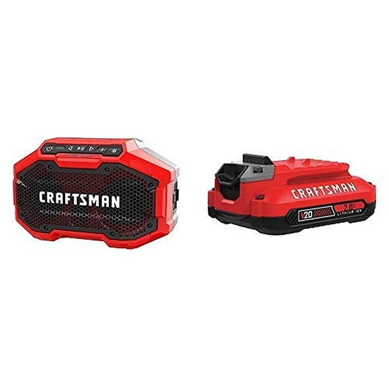 V20 Bluetooth Speaker with Lithium Ion Battery 20Amp Hour Charger Sold Separately CMCR001B amp CMCB202