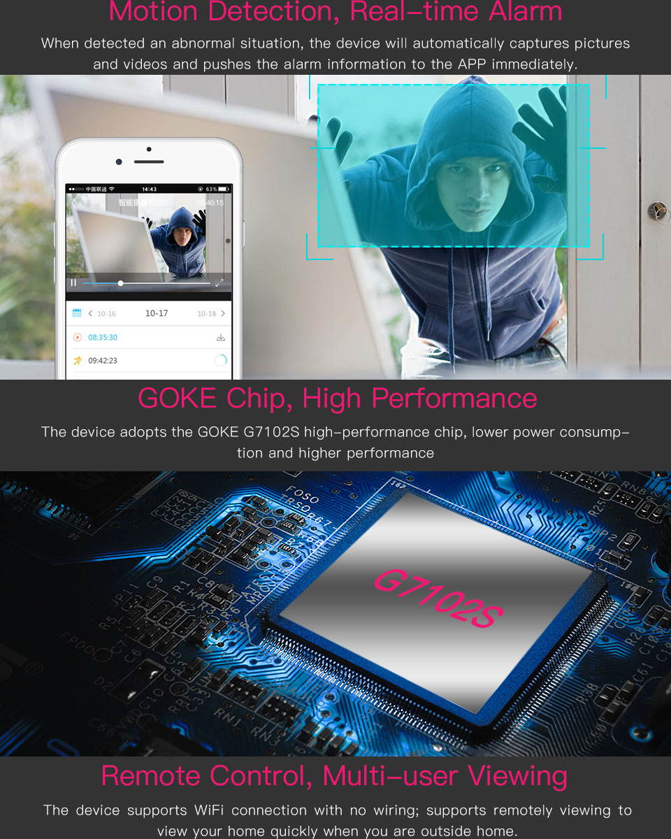 Vstarcam G43S 1080P 2MP WiFi IP Camera Wireless IR Night Vision P2P Network Cam Home Security Surveillance Camera Baby Monitor