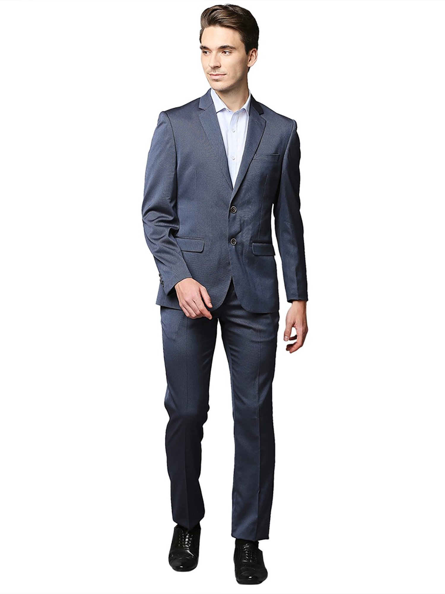 Park Avenue Blue Regular Fit 2-Piece Suit