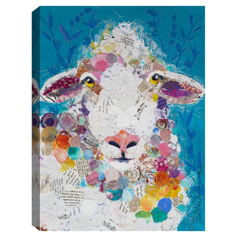 24"x36" I Love Ewe By Elizabeth St. Hiliaire Art On Canvas - Fine Art Canvas
