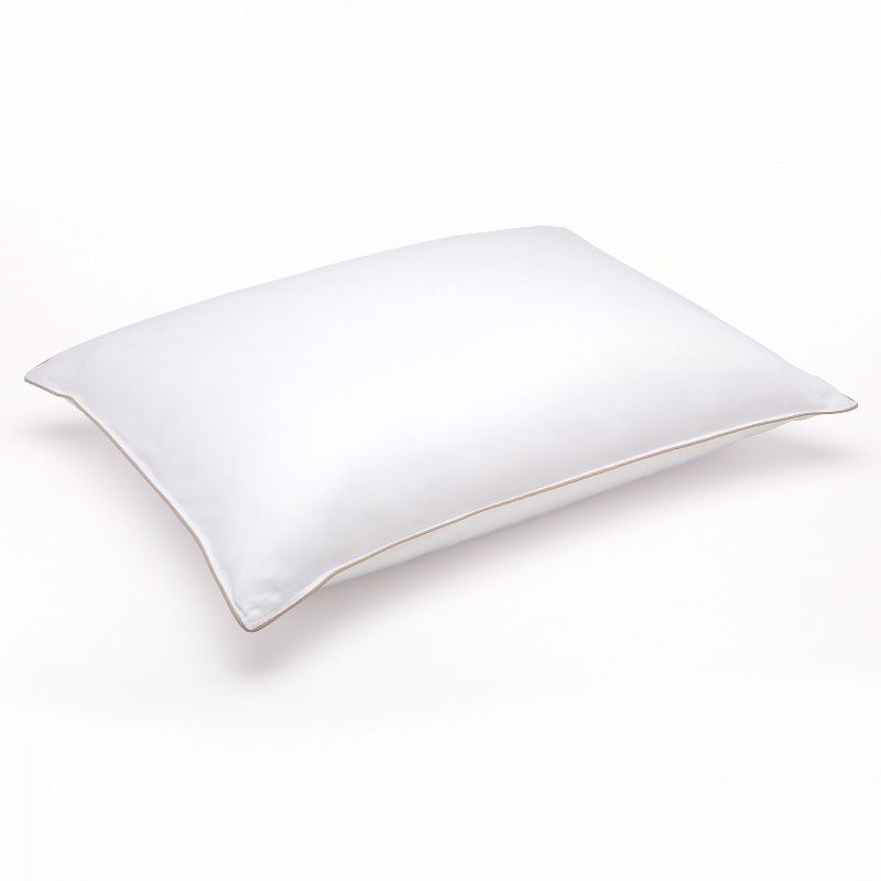 Downlite Soft White Goose Down Hypoallergenic Pillow &ndash; Perfect for Stomach Sleepers Standard