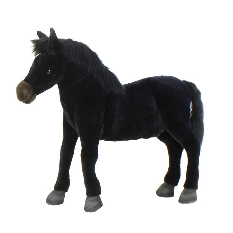 Hansa Wildfire Black Horse Plush Toy