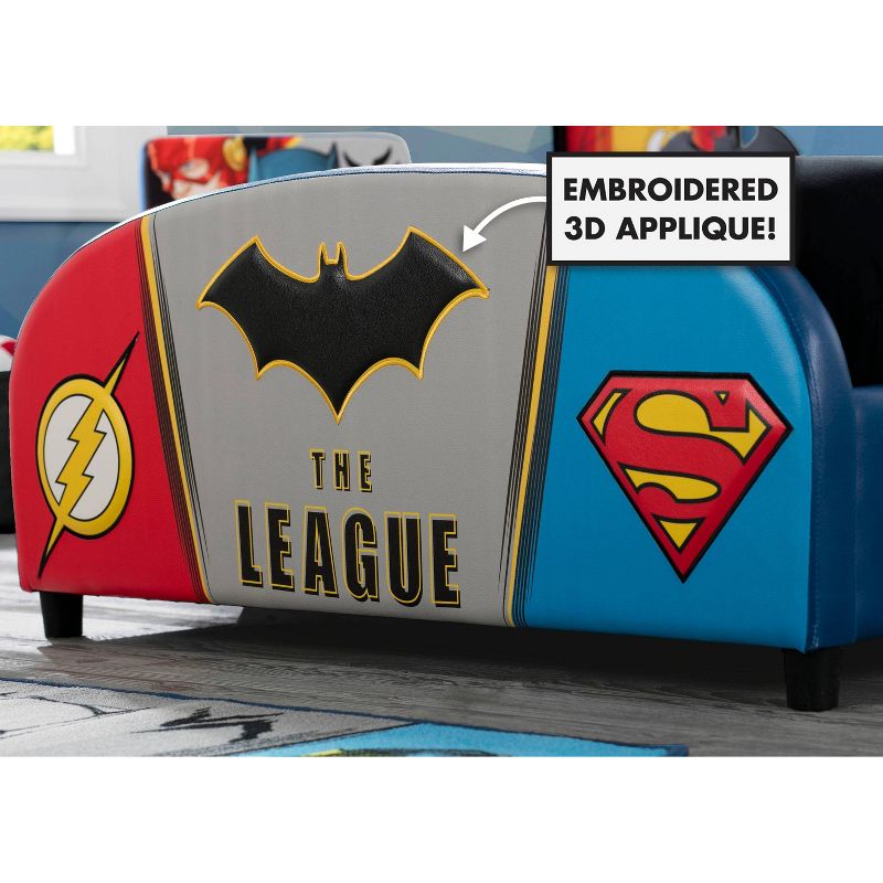Twin DC Comics Justice League Upholstered Bed - Delta Children