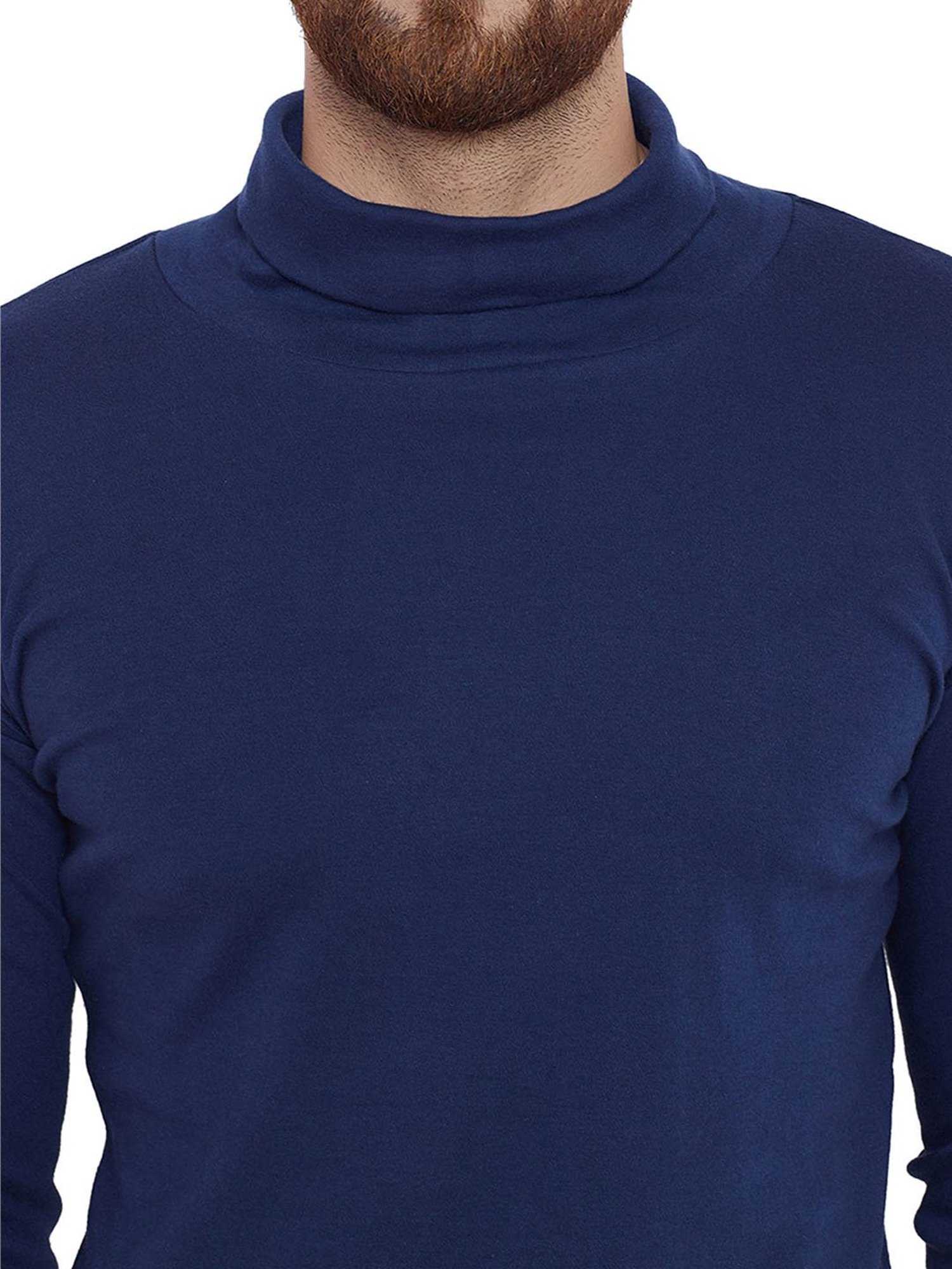 Hypernation Blue High Neck T-Shirt