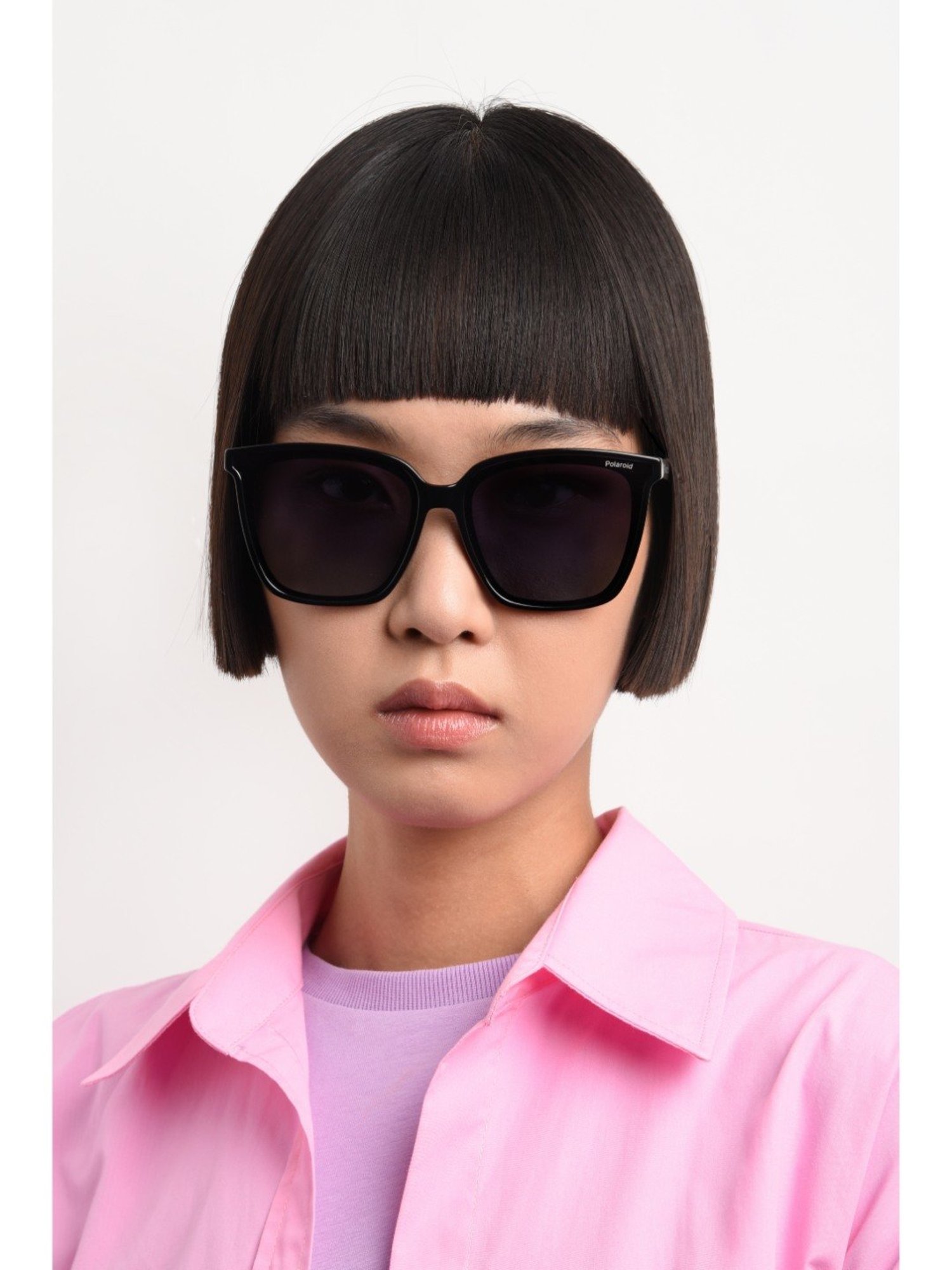 Polaroid Black Square Unisex Sunglasses