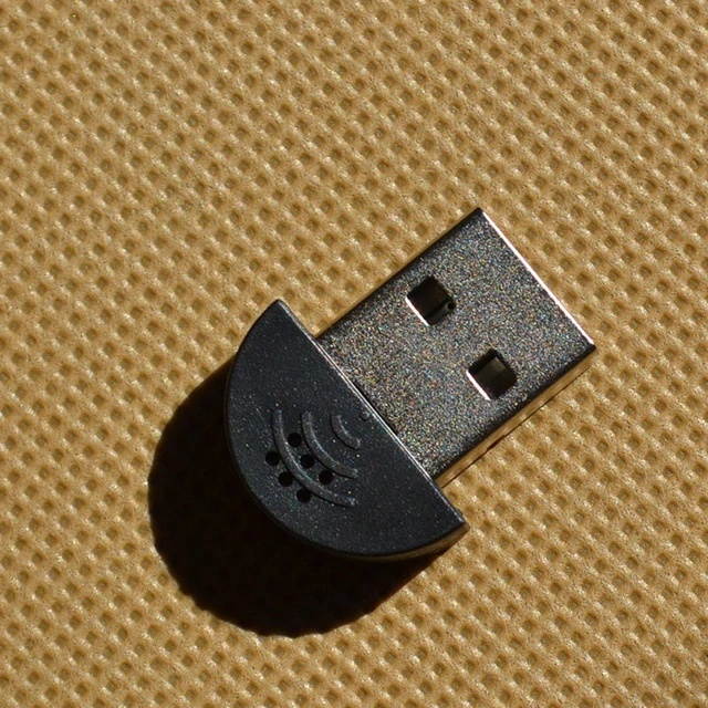 Mini USB 2.0 Microphone Mic for Laptop/Desktop PCS - Skype/Voice Recognition Software Driver-Free Audio Receiver Adapter for MSN PC Notebook