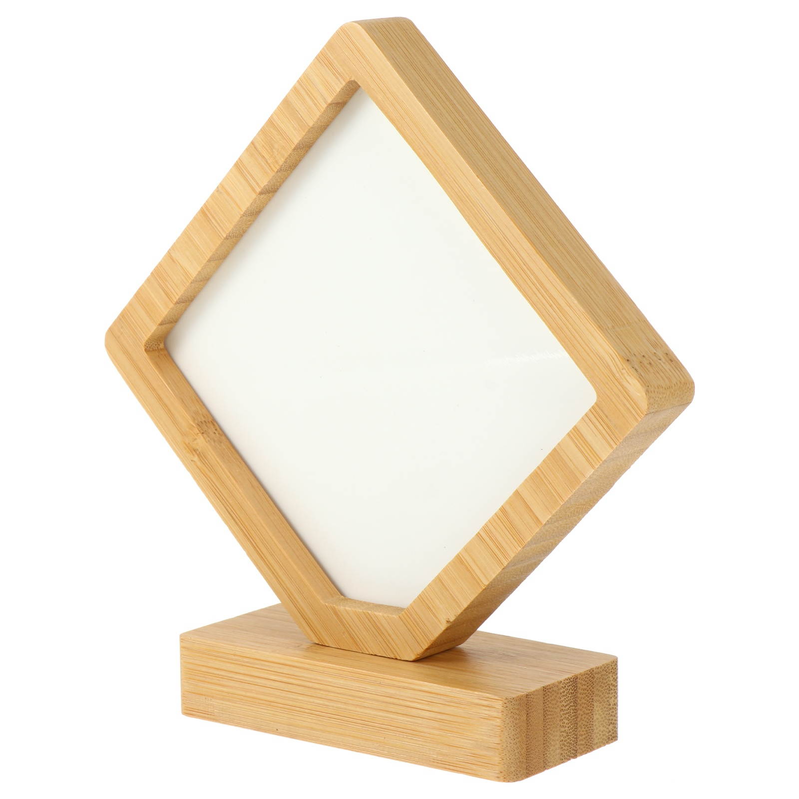 1 Pc Magnetic Photo Frame Photo Holder Practical Desktop Ornament (Bamboo)