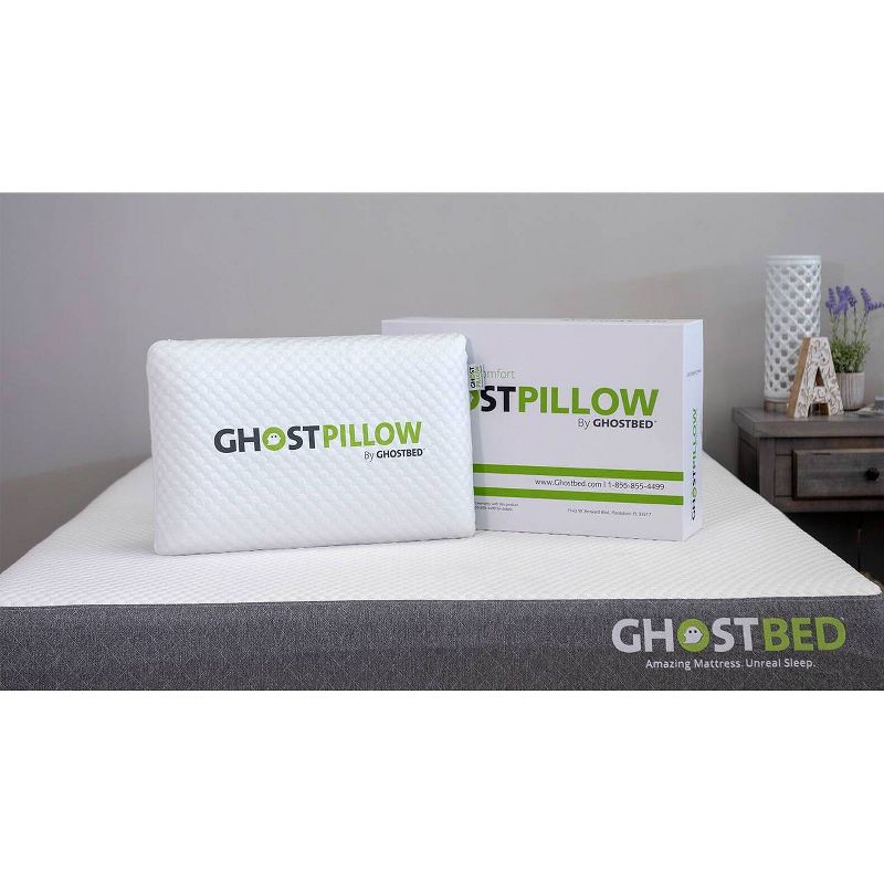 Downlite Soft White Goose Down Hypoallergenic Pillow &ndash; Perfect for Stomach Sleepers Standard
