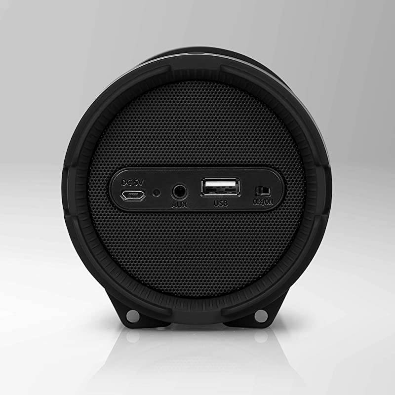 Surround Portable Boombox Wireless Home Speaker Stereo System Builtin Rechargeable Battery MP3USBFM Radio with AutoTuning Aux Input Jack for External Audio PBMSPG6