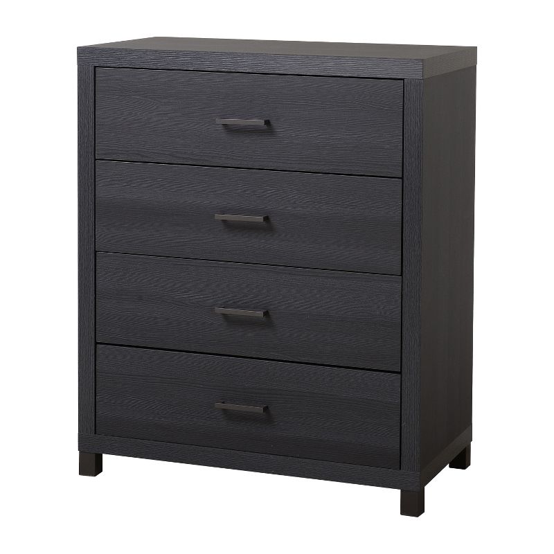 Cary 4 Drawer Chest Black/White - loft607