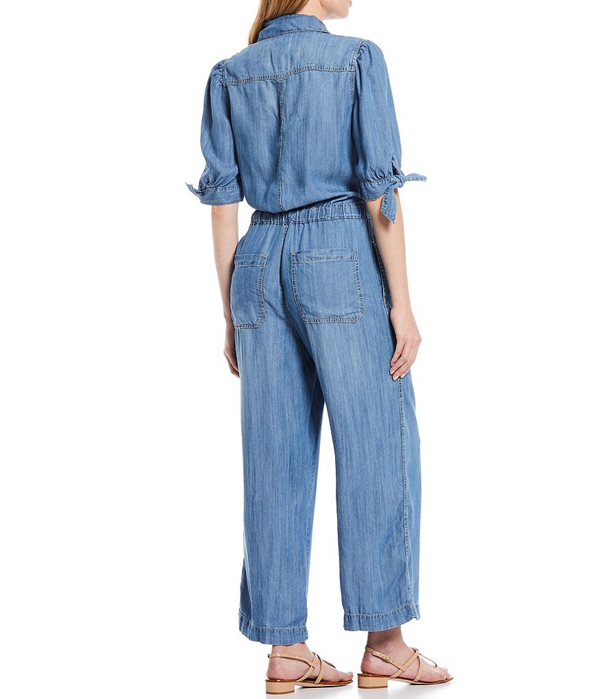 Tru Luxe Jeans Knot Sleeve Jumpsuit