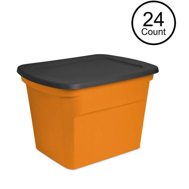 Homz Heavy Duty Modular Clear Plastic Stackable Storage Tote Containers with Latching and Locking Lids, 31 Quart Capacity, 4 Pack