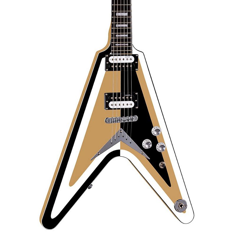 Dean USA Michael Schenker 50th Anniversary Electric Guitar Gold, Black, and White