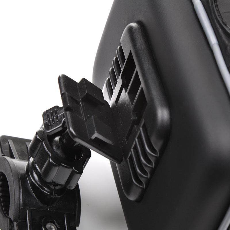 Weatherproof Bicycle Handlebar Display Mount for 4.3-inch &  3.5-inch Garmin Nuvi 30 / 255W / 1350LMT / 1390LMT and More GPS Navigation Systems - by USA Gear *Includes Microfiber Cleaning Cloths*