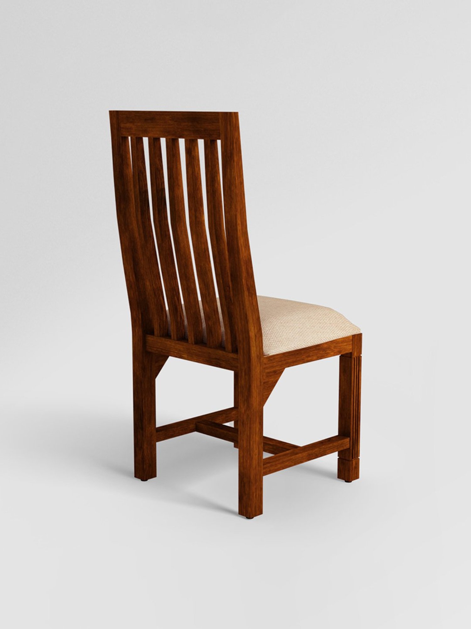 Durian Elanor Modern Brown & Beige Premium Leatherette Dining Chair