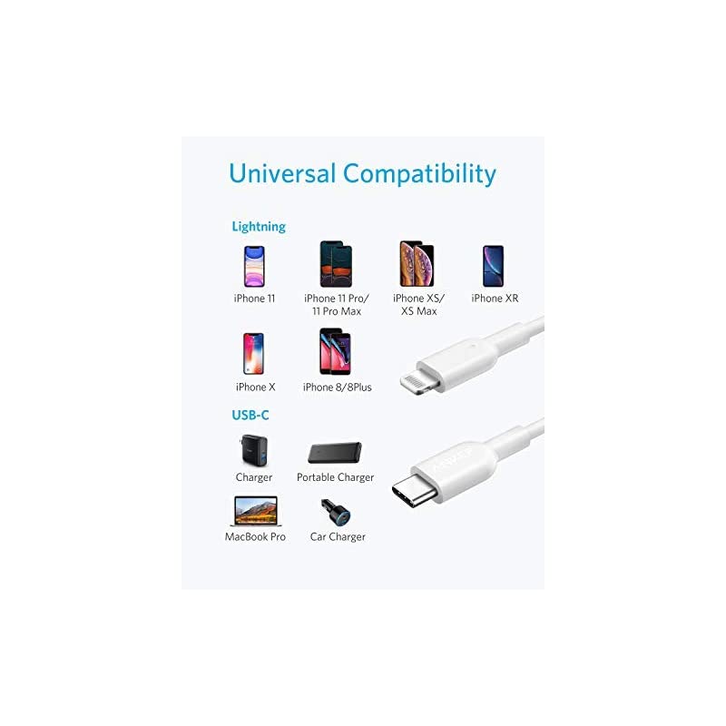 iPhone 11 Charger  USB C to Lightning Cable 3ft Apple MFi Certified Powerline II for iPhone 1111 Pro 11 Pro MaxXXSXRXS Max 88 Plus Supports Power Delivery