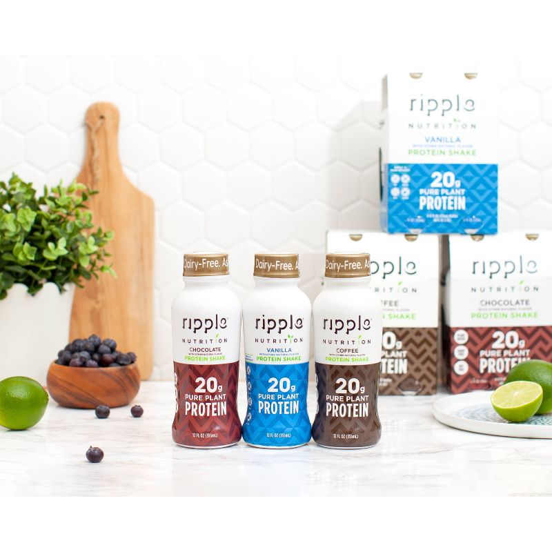 Ripple Vegan Protein Shakes - Vanilla - 4pk