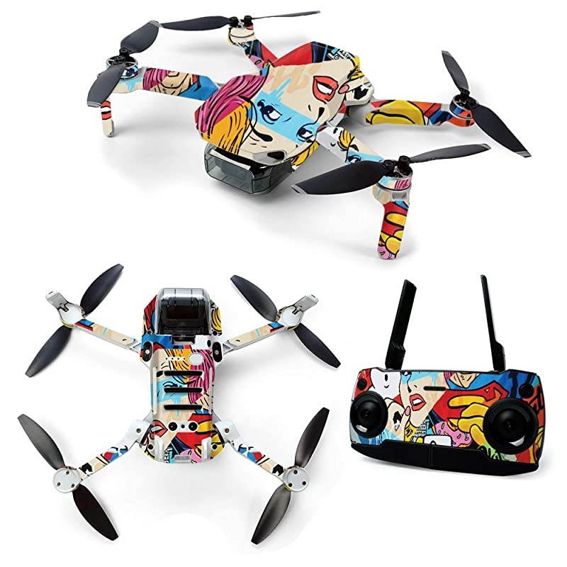 Skin for DJI Mavic Mini Portable Drone Quadcopter Cartoon Mania | Protective Durable and Unique Vinyl Decal wrap Cover | Easy to Apply Remove and Change Styles | Made in The USA