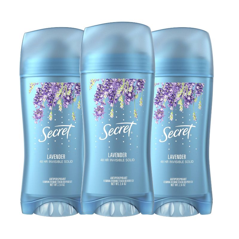 Secret Fresh Lavender Antiperspirant Deodorant Invisible Solid - 2.6oz/3pk