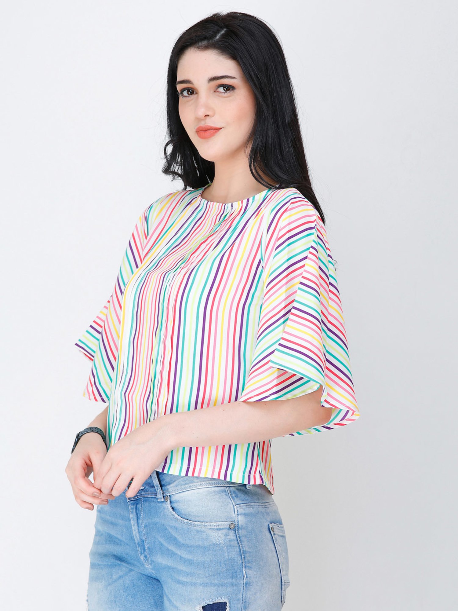 Scorpius Multicolor Striped Top