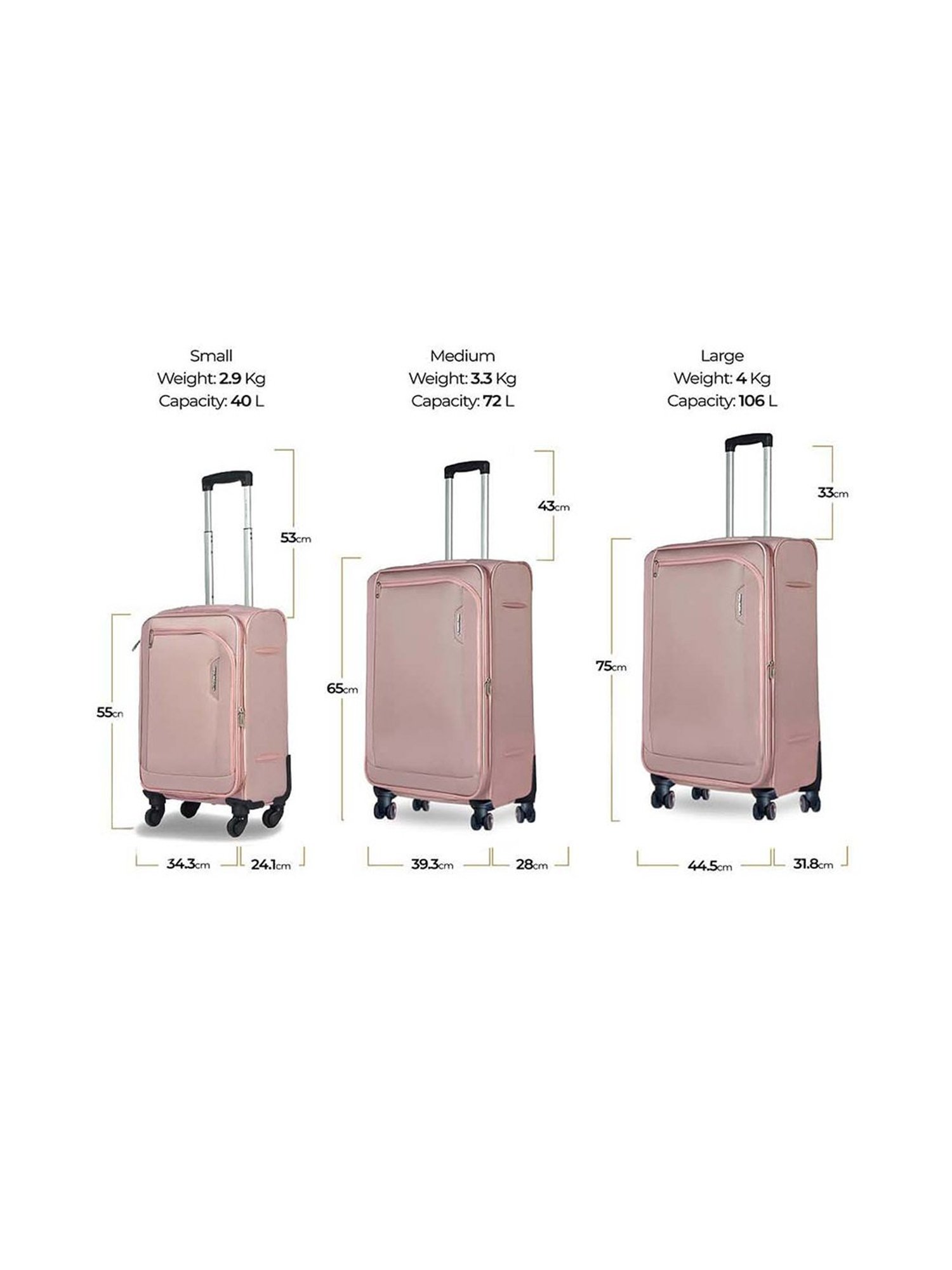 Nasher Miles Dallas Expander soft-sided Polyester Cabin  Pink 20 inch |55cm Trolley bag