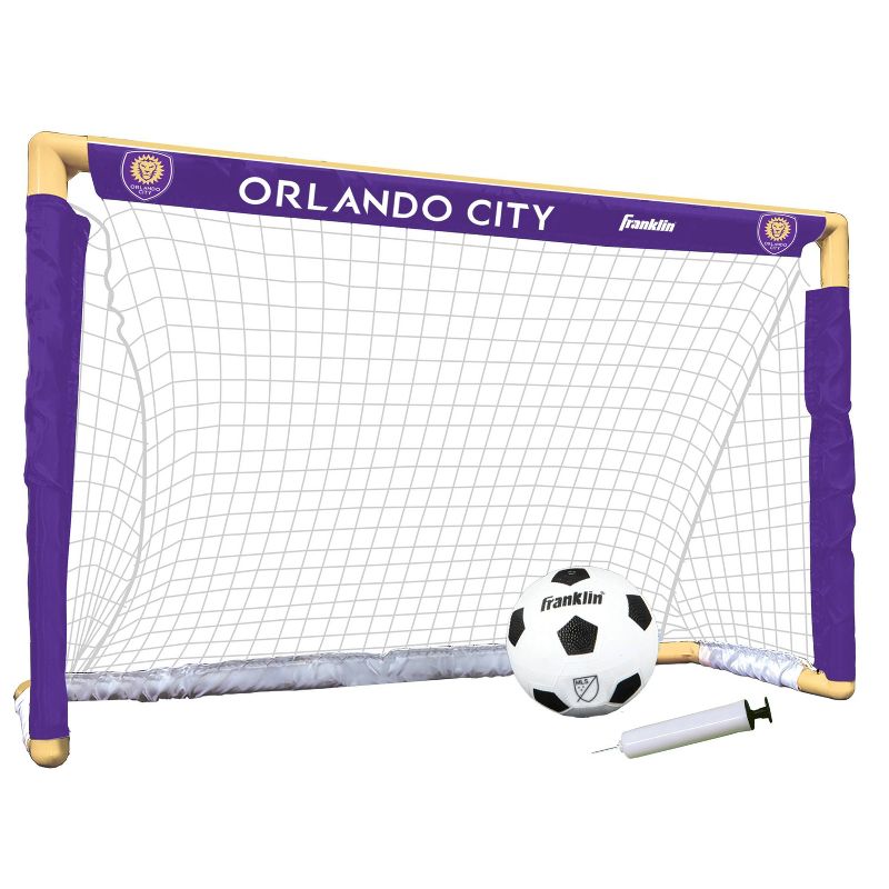 MLS Orlando City SC Size 1 Mini Soccer Goal Set