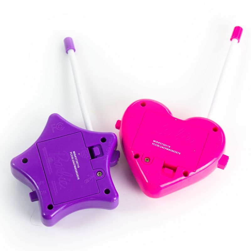 Barbie 2 Piece Walkie Talkie Set in Pink and Purple