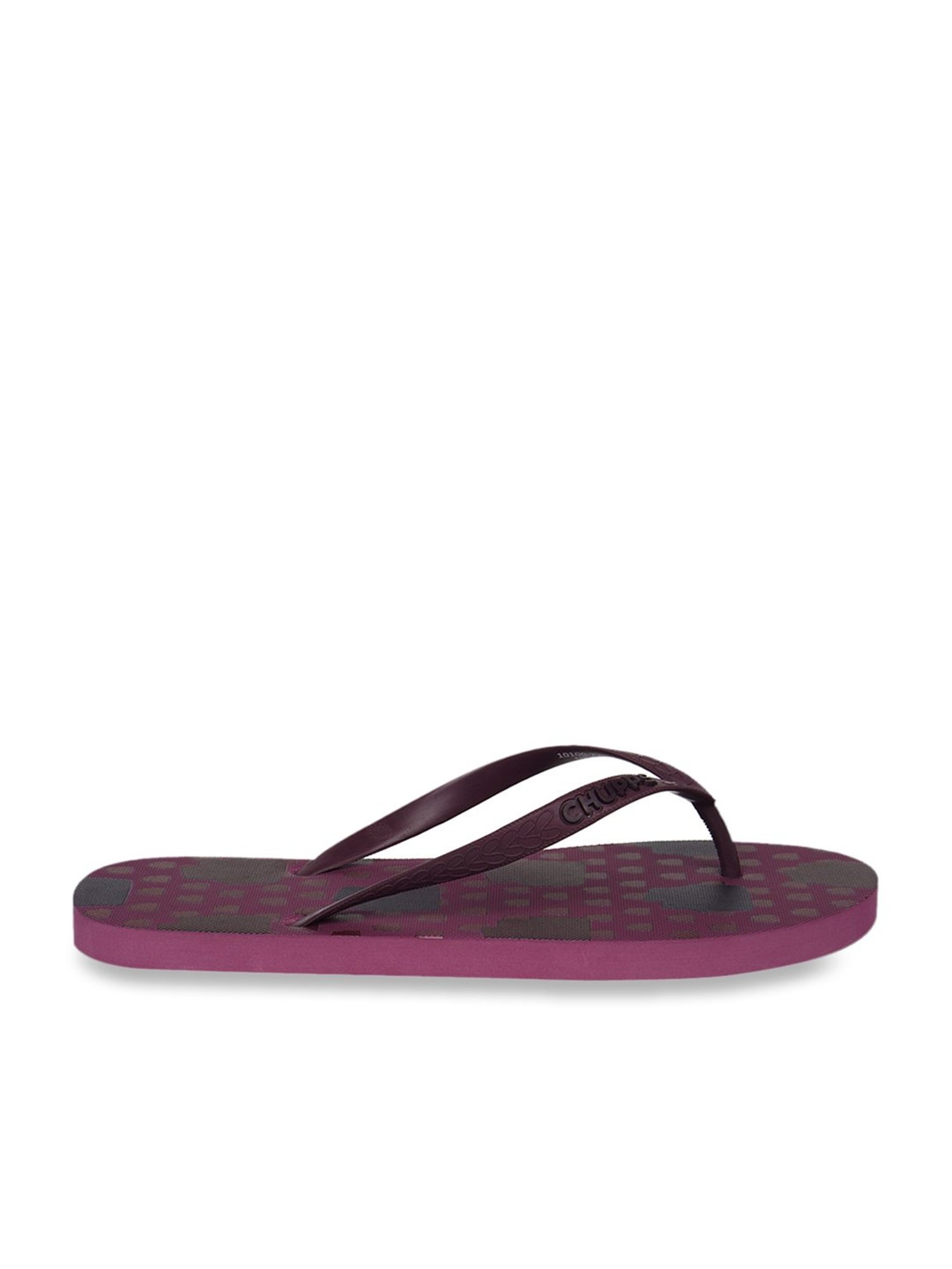 Chupps Women's Purple Flip Flops