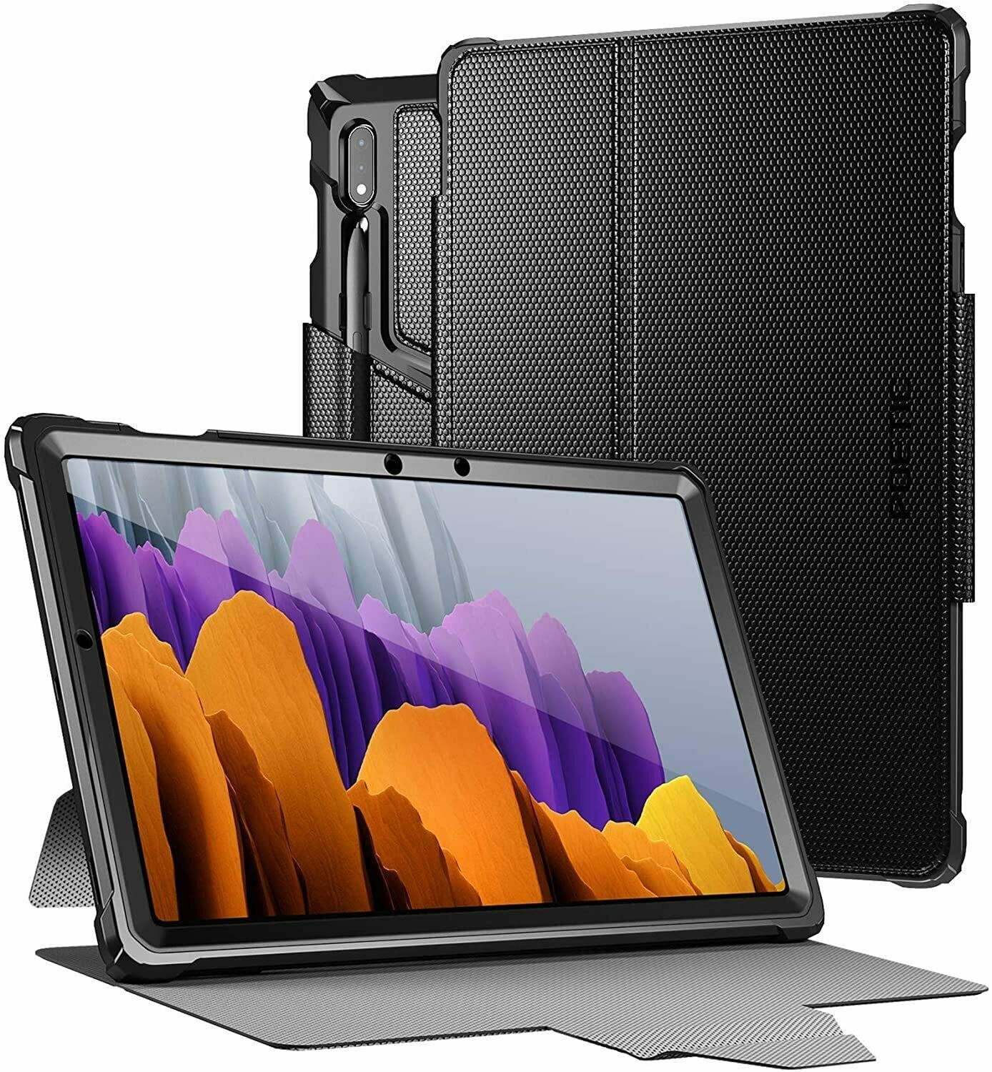 Poetic For Samsung Galaxy Tab S7 11" T870/ SM-T875 Tablet Case,Smart Cover Black