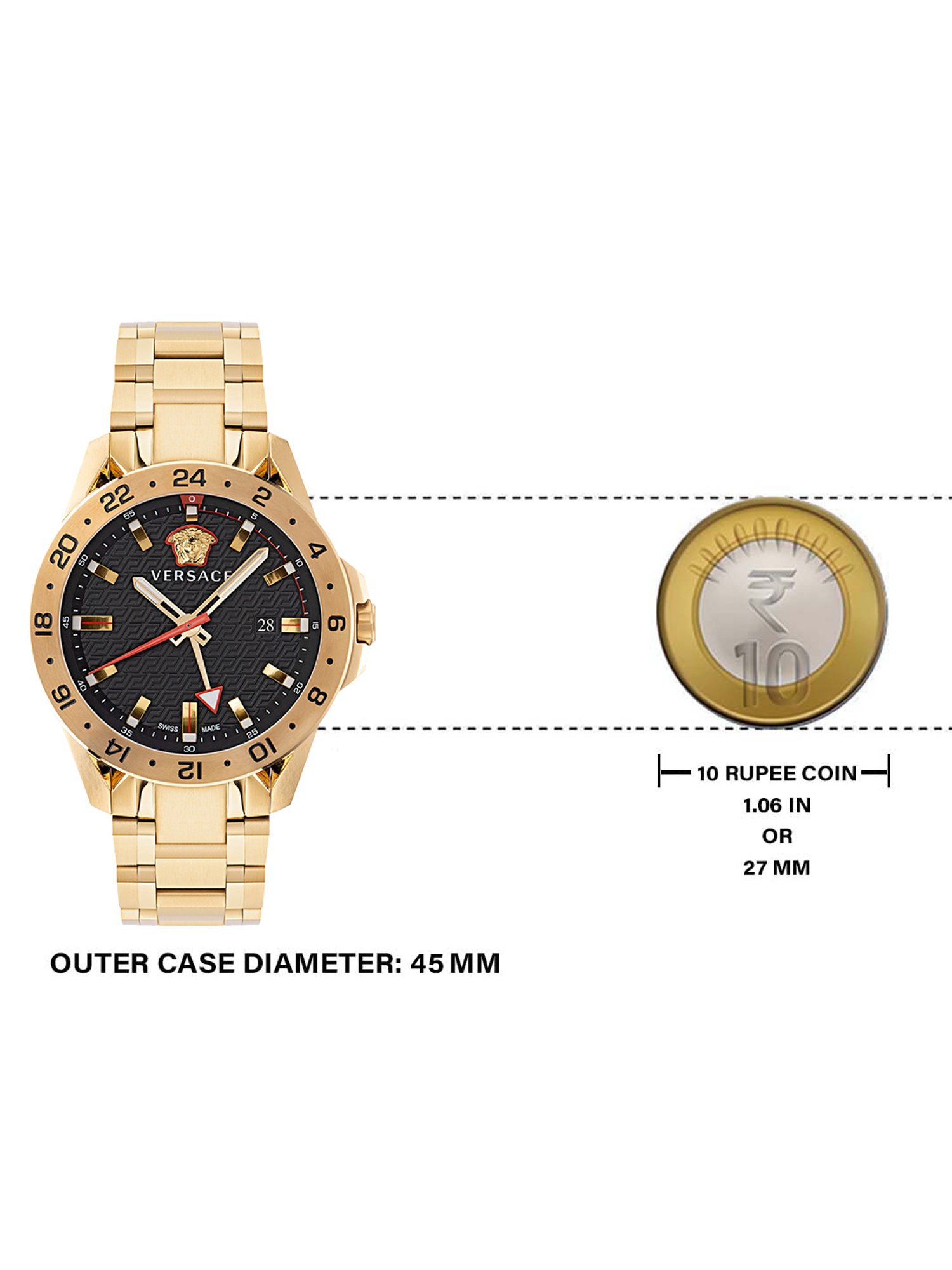 Versace VE2W00522 Sport Tech Analog Watch for Men