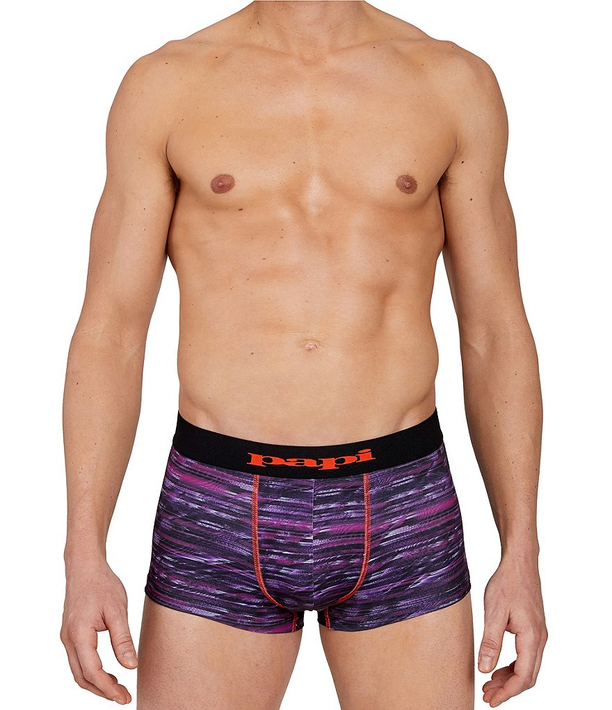 Papi Glitch Print Trunks