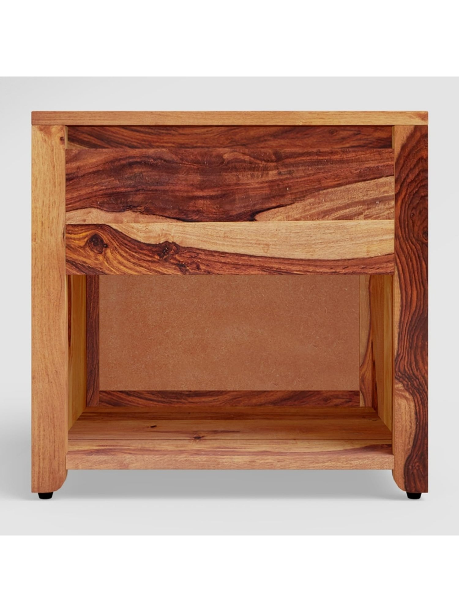 Ikiriya Avina Solid Dark Brown Wood End Table