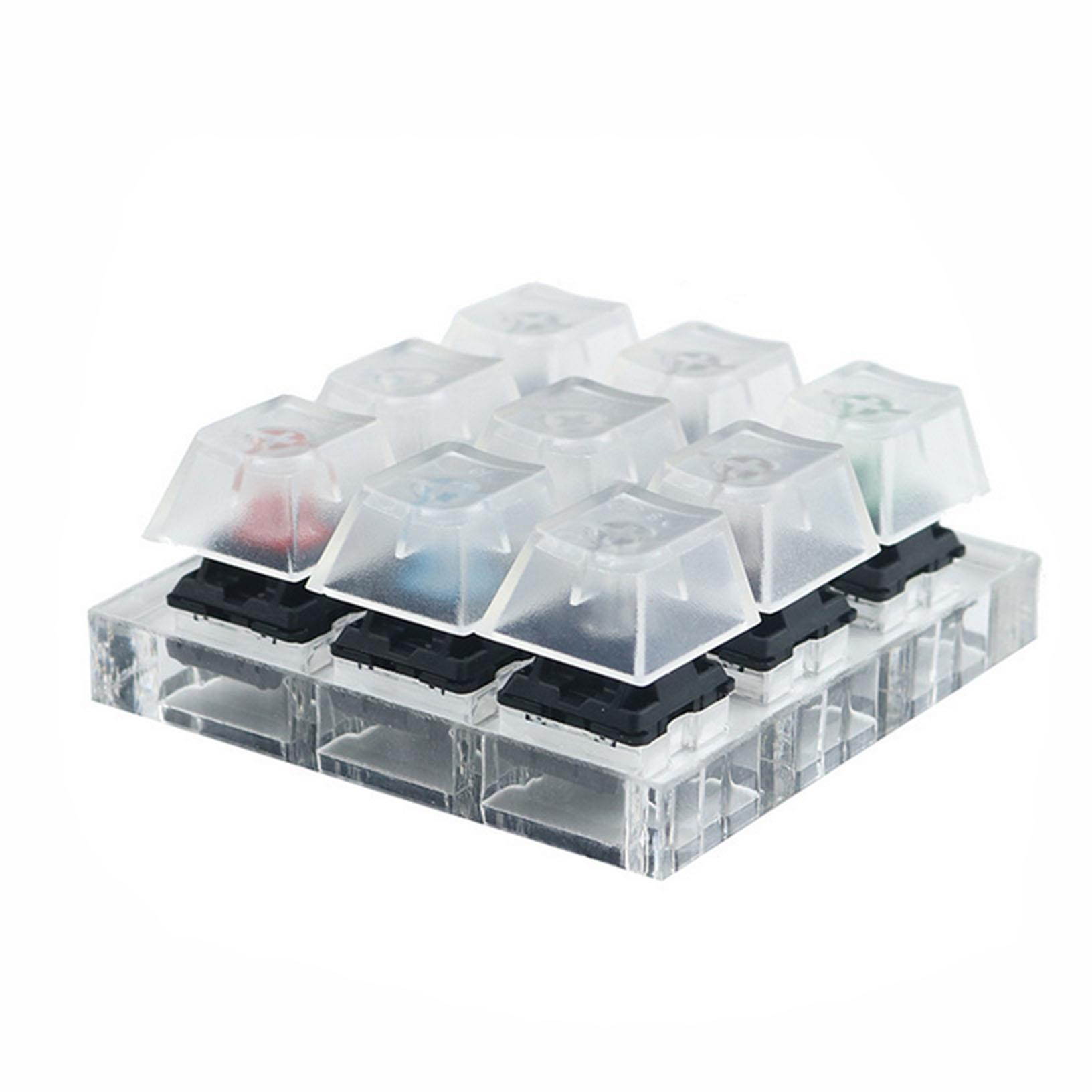 for Cherry MX 9 Keys Switch Tester Shaft + 9 Keycap puller keyboard Sampler Kit